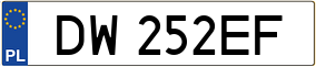 Truck License Plate